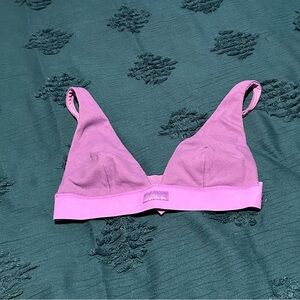 SKIMS Cotton Rib Plunge Bralette Ultra Violet Small